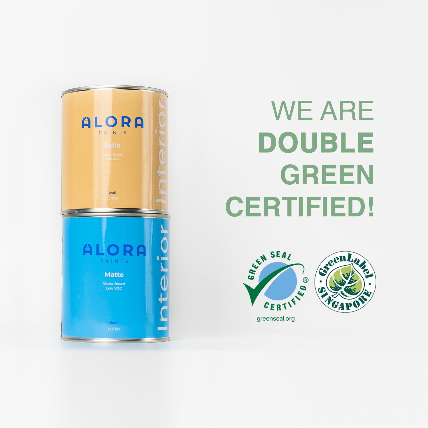 Alora is the First Singapore-Based Paint Company to Earn U.S. Green Seal Certification